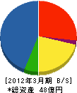 日信防災 貸借対照表 2012年3月期 日信防災 貸借対照表 2012年3月期