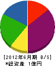 共同土木 貸借対照表 2012年6月期 共同土木 貸借対照表 2012年6月期