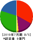 櫻本鉄工 貸借対照表 2010年7月期 櫻本鉄工 貸借対照表 2010年7月期