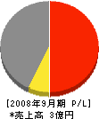 橋爪工務店 損益計算書 2008年9月期 橋爪工務店 損益計算書 2008年9月期