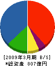 ナカノフドー建設 貸借対照表 2009年3月期 ナカノフドー建設 貸借対照表 2009年3月期