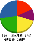 大成産業 貸借対照表 2011年9月期 大成産業 貸借対照表 2011年9月期