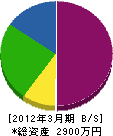 芦田電気商会 貸借対照表 2012年3月期 芦田電気商会 貸借対照表 2012年3月期