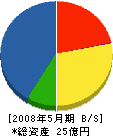 上田工業 貸借対照表 2008年5月期 上田工業 貸借対照表 2008年5月期