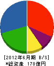 國場組 貸借対照表 2012年6月期 國場組 貸借対照表 2012年6月期