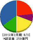 ニッタン 貸借対照表 2012年3月期 ニッタン 貸借対照表 2012年3月期
