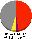 奥平工事 損益計算書 2012年3月期 奥平工事 損益計算書 2012年3月期