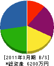 東洋環境開発 貸借対照表 2011年3月期 東洋環境開発 貸借対照表 2011年3月期