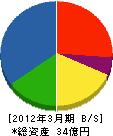 ヤシマ工業 貸借対照表 2012年3月期 ヤシマ工業 貸借対照表 2012年3月期