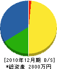 協和緑建 貸借対照表 2010年12月期 協和緑建 貸借対照表 2010年12月期