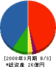 松尾エンジニヤリング 貸借対照表 2008年3月期 松尾エンジニヤリング 貸借対照表 2008年3月期