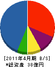 ティーエスケー 貸借対照表 2011年4月期 ティーエスケー 貸借対照表 2011年4月期