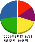 ルーテス 貸借対照表 2008年8月期 ルーテス 貸借対照表 2008年8月期