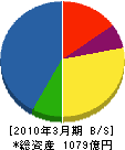 富士通マーケティング 貸借対照表 2010年3月期 富士通マーケティング 貸借対照表 2010年3月期