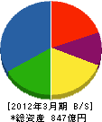 文化シヤッター 貸借対照表 2012年3月期 文化シヤッター 貸借対照表 2012年3月期