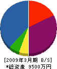 オカヨシ 貸借対照表 2009年3月期 オカヨシ 貸借対照表 2009年3月期