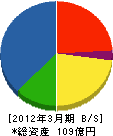 住重環境エンジニアリング 貸借対照表 2012年3月期 住重環境エンジニアリング 貸借対照表 2012年3月期