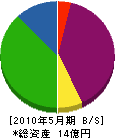 桐美建設 貸借対照表 2010年5月期 桐美建設 貸借対照表 2010年5月期