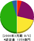 東電不動産 貸借対照表 2008年3月期 東電不動産 貸借対照表 2008年3月期
