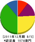 静岡瓦斯 貸借対照表 2011年12月期 静岡瓦斯 貸借対照表 2011年12月期