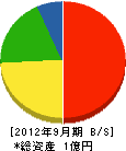東通情報システム 貸借対照表 2012年9月期 東通情報システム 貸借対照表 2012年9月期