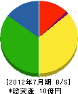 ビッグマン 貸借対照表 2012年7月期 ビッグマン 貸借対照表 2012年7月期