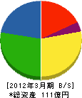 双葉鉄道工業 貸借対照表 2012年3月期 双葉鉄道工業 貸借対照表 2012年3月期