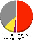 沼澤工業 損益計算書 2012年10月期 沼澤工業 損益計算書 2012年10月期