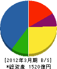 日立国際電気 貸借対照表 2012年3月期 日立国際電気 貸借対照表 2012年3月期