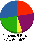 三鷹榛澤組 貸借対照表 2012年6月期 三鷹榛澤組 貸借対照表 2012年6月期