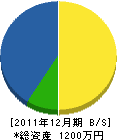 田中秀治 貸借対照表 2011年12月期 田中秀治 貸借対照表 2011年12月期