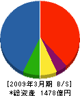 淺沼組 貸借対照表 2009年3月期 淺沼組 貸借対照表 2009年3月期