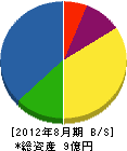 伊藤テック 貸借対照表 2012年8月期 伊藤テック 貸借対照表 2012年8月期