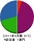 立花土木興業 貸借対照表 2011年9月期 立花土木興業 貸借対照表 2011年9月期