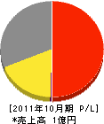 堀建設 損益計算書 2011年10月期 堀建設 損益計算書 2011年10月期