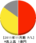 阪南メンテナンス 損益計算書 2011年11月期 阪南メンテナンス 損益計算書 2011年11月期