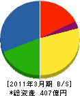 新生テクノス 貸借対照表 2011年3月期 新生テクノス 貸借対照表 2011年3月期