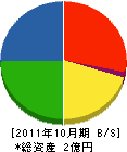 オームラ組 貸借対照表 2011年10月期 オームラ組 貸借対照表 2011年10月期