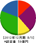 東武緑地 貸借対照表 2012年12月期 東武緑地 貸借対照表 2012年12月期