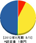 平設備 貸借対照表 2012年8月期 平設備 貸借対照表 2012年8月期