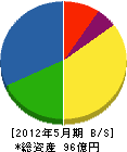 ハマダ 貸借対照表 2012年5月期 ハマダ 貸借対照表 2012年5月期
