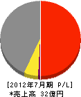 ワールド産業 損益計算書 2012年7月期 ワールド産業 損益計算書 2012年7月期