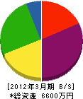 武蔵野綜合防災 貸借対照表 2012年3月期 武蔵野綜合防災 貸借対照表 2012年3月期
