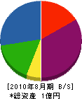 二葉工業 貸借対照表 2010年8月期 二葉工業 貸借対照表 2010年8月期