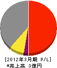 東京電工 損益計算書 2012年3月期 東京電工 損益計算書 2012年3月期