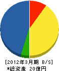 大容建設 貸借対照表 2012年3月期 大容建設 貸借対照表 2012年3月期