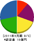 国中環境開発 貸借対照表 2011年9月期 国中環境開発 貸借対照表 2011年9月期