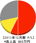 西川土木 損益計算書 2011年12月期 西川土木 損益計算書 2011年12月期