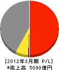 フジクラ 損益計算書 2012年3月期 フジクラ 損益計算書 2012年3月期