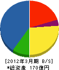 環境総合テクノス 貸借対照表 2012年3月期 環境総合テクノス 貸借対照表 2012年3月期